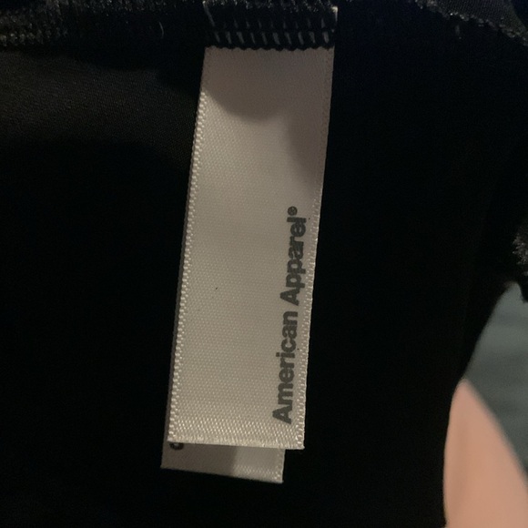 Small American Apparel Sheer Black one piece bathing suit or body suit Striped - Picture 3 of 4